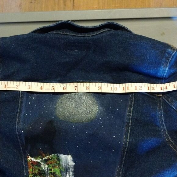 Hand painted denim jacket - Picture 7 of 7